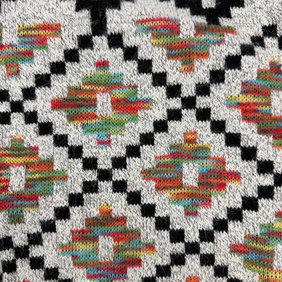 DREAMERS By Debut Aztec Boho Open Front Long Sleeve Duster Cardigan Size Small - Picture 5 of 5